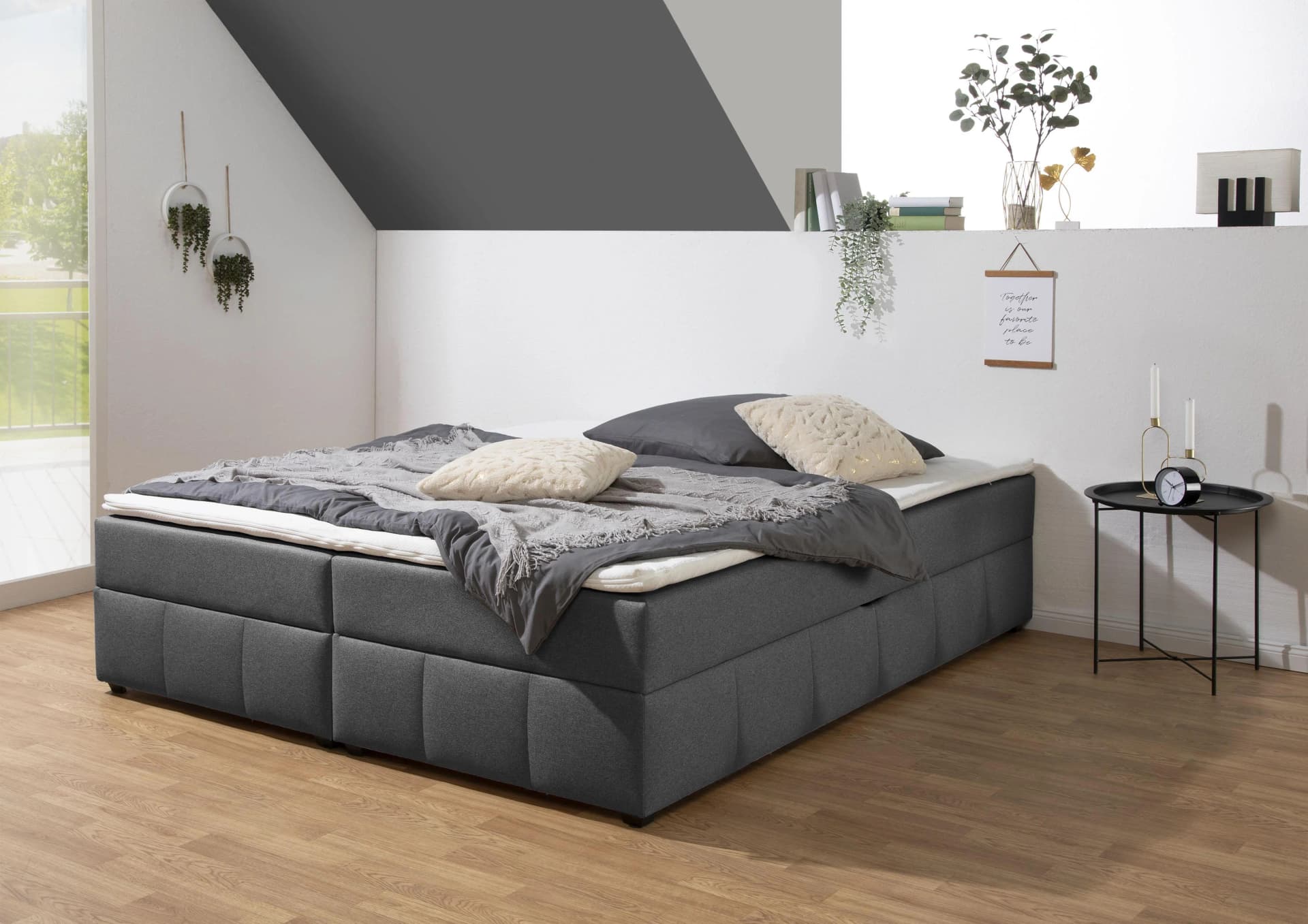 HOME AFFAIRE Boxbett Niemes Anthrazit