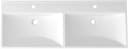 WELLTIME Trento Deluxe Einbauwaschbecken weiß 121x46x16,5cm Bild 1