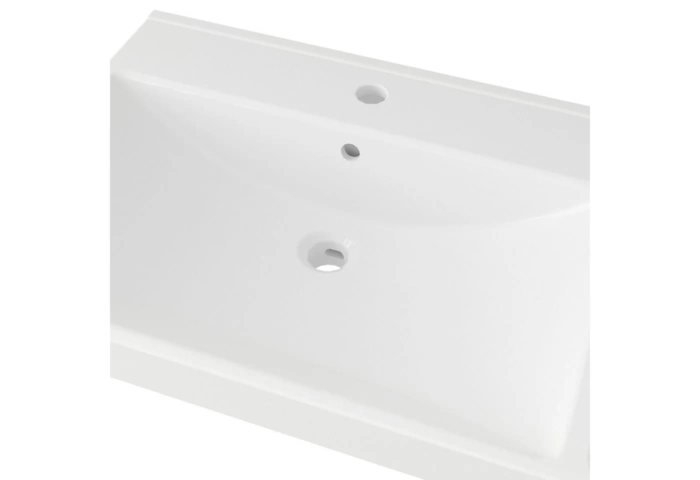 WELLTIME Trento Deluxe Einbauwaschbecken weiß 121x46x16,5cm - Bild 3
