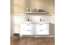 WELLTIME Trento Deluxe Einbauwaschbecken weiß 121x46x16,5cm Bild 4