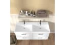 WELLTIME Trento Deluxe Einbauwaschbecken weiß 121x46x16,5cm Bild 5