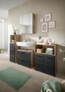 Badmöbel-Set INOSIGN Florenz 3-teilig MDF Front Schwarz Bild 5