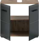 WELLTIME Waschbeckenunterschrank Florenz Schwarz Matt 60cm Bild 4