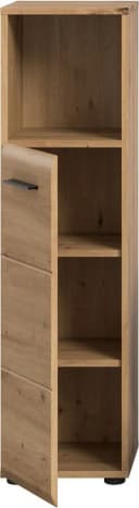 WELLTIME Stauraumschrank Florenz 110cm Braun MDF Badschrank Bild 4