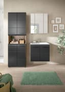 Badezimmer-Set INOSIGN Nox Oak NB Schwarz Matt Bild 1