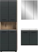 Badezimmer-Set INOSIGN Nox Oak NB Schwarz Matt Bild 3
