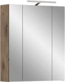 Spiegelschrank INOSIGN Nox Oak NB Schwarz Matt 3-türig Bild 2