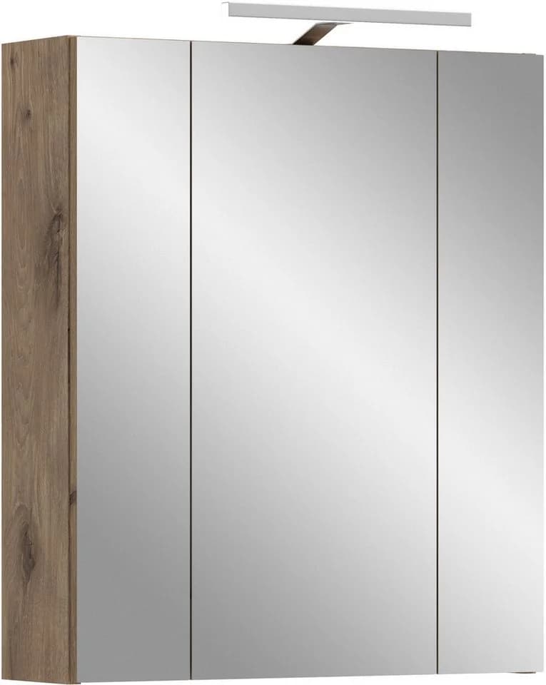 Spiegelschrank INOSIGN Nox Oak NB Schwarz Matt 3-türig - Bild 2