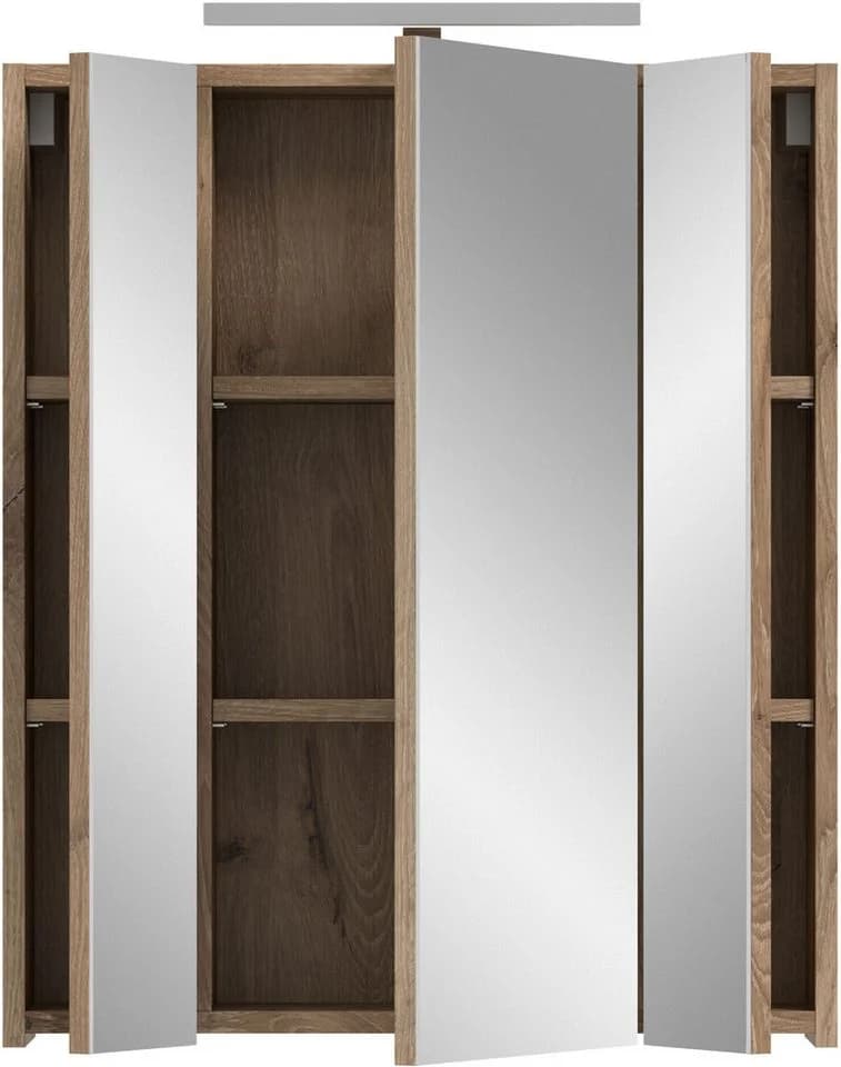 Spiegelschrank INOSIGN Nox Oak NB Schwarz Matt 3-türig - Bild 4