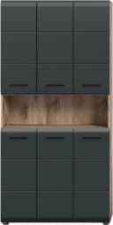 Stauraumschrank INOSIGN Nox Oak NB Schwarz matt 90 cm Bild 3