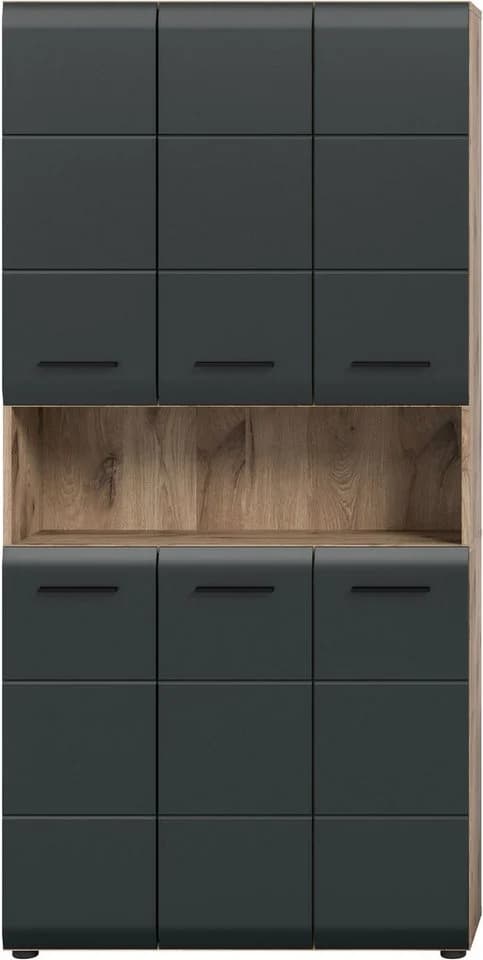 Stauraumschrank INOSIGN Nox Oak NB Schwarz matt 90 cm - Bild 3
