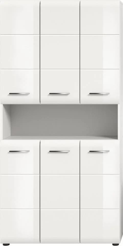 Stauraumschrank INOSIGN Mehrzweckschrank Weiß Hochglanz Tiefzieh - Bild 2