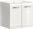 INOSIGN Waschbeckenunterschrank Florenz Weiß Hochglanz Bild 2
