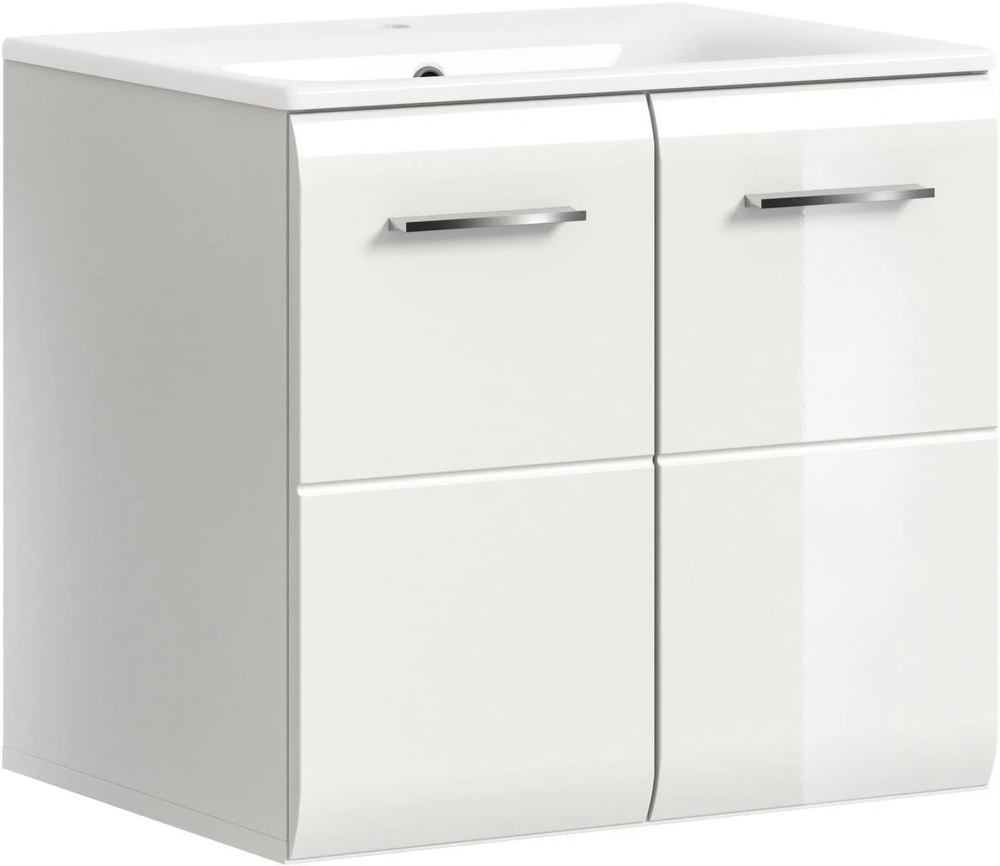 INOSIGN Waschbeckenunterschrank Florenz Weiß Hochglanz - Bild 2