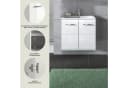INOSIGN Waschbeckenunterschrank Florenz Weiß Hochglanz Bild 3