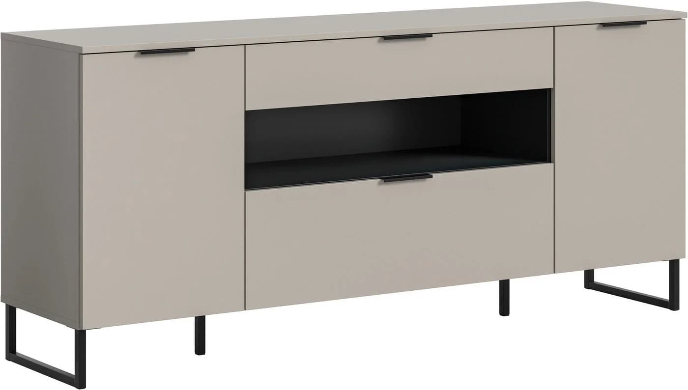 INOSIGN Sideboard ADIO 185 cm 2 Türen 1 Schubkasten 1 Klappe Metall-Kufen - Bild 2