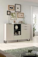Highboard INOSIGN ADIO 150cm mit Metall-Kufen Kashmir NB Schwarz Bild 1