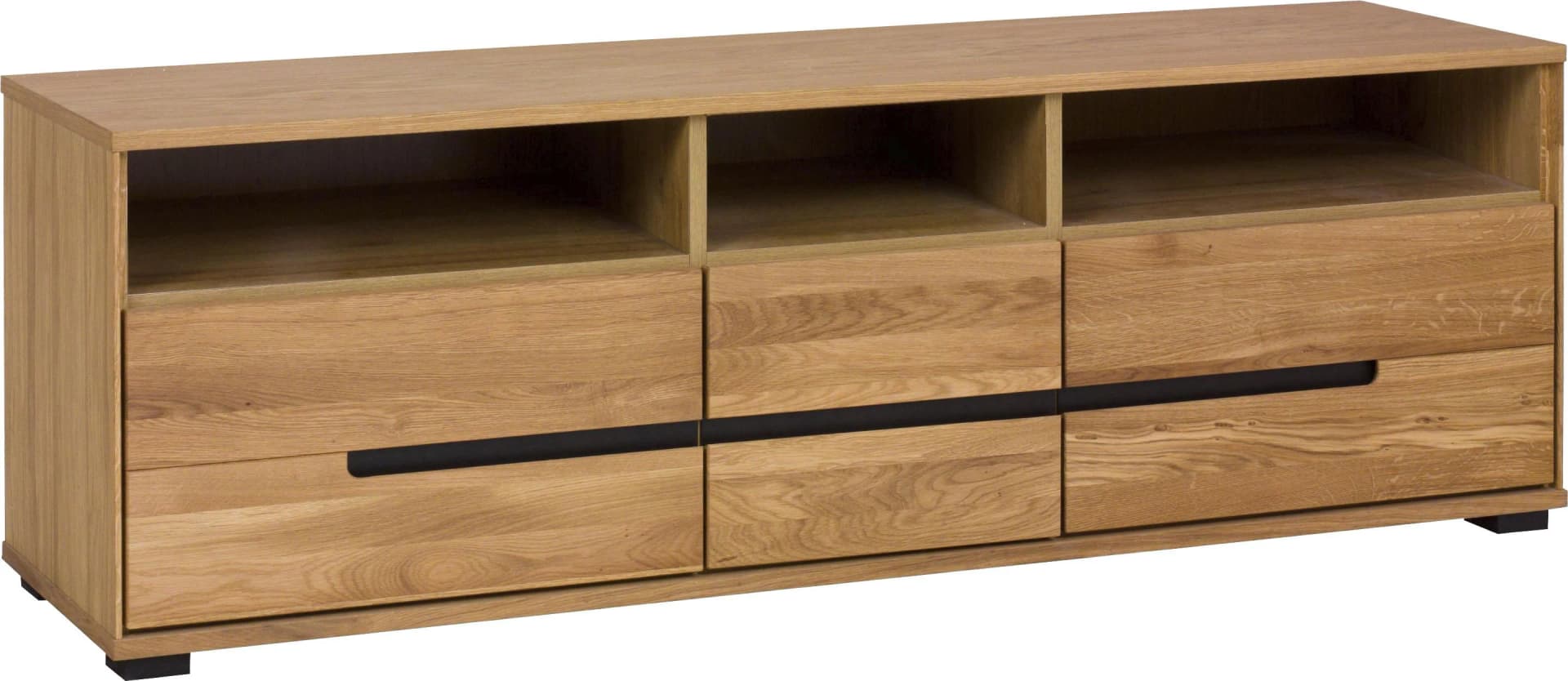 Home Affaire Sideboard Braun Eiche Massivholz