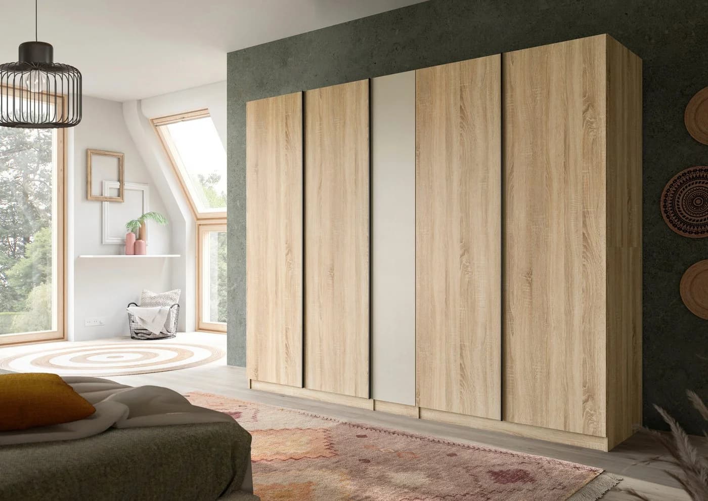 Home affaire Schubladeneinsatz BENDINGO, TOPSELLER!, Schrankeinsatz, Schubladen (passend für Kleiderschrank: 35930037 und 70264445), Breite 95cm, in verschiedenen Farben, 2 Schubladen, 1 Ablageboden - Bild 5