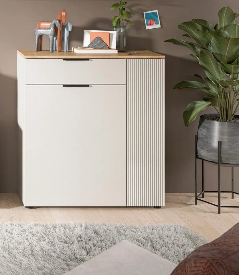 Garderobenschrank INOSIGN 'EDIL' Kaschmir/Evoke Oak Nachbildung