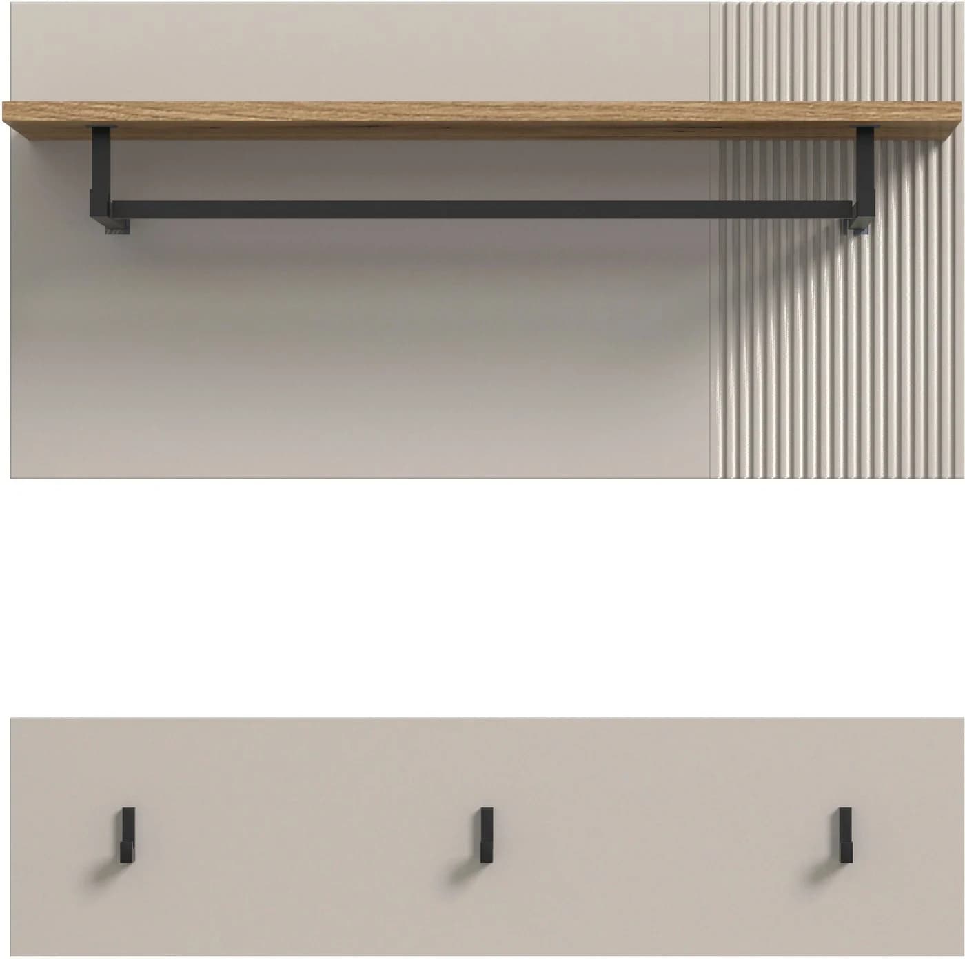 Inosign Garderobenpaneel EDIL 80cm Kaschmir Evoke Oak Nachbildung - Bild 3