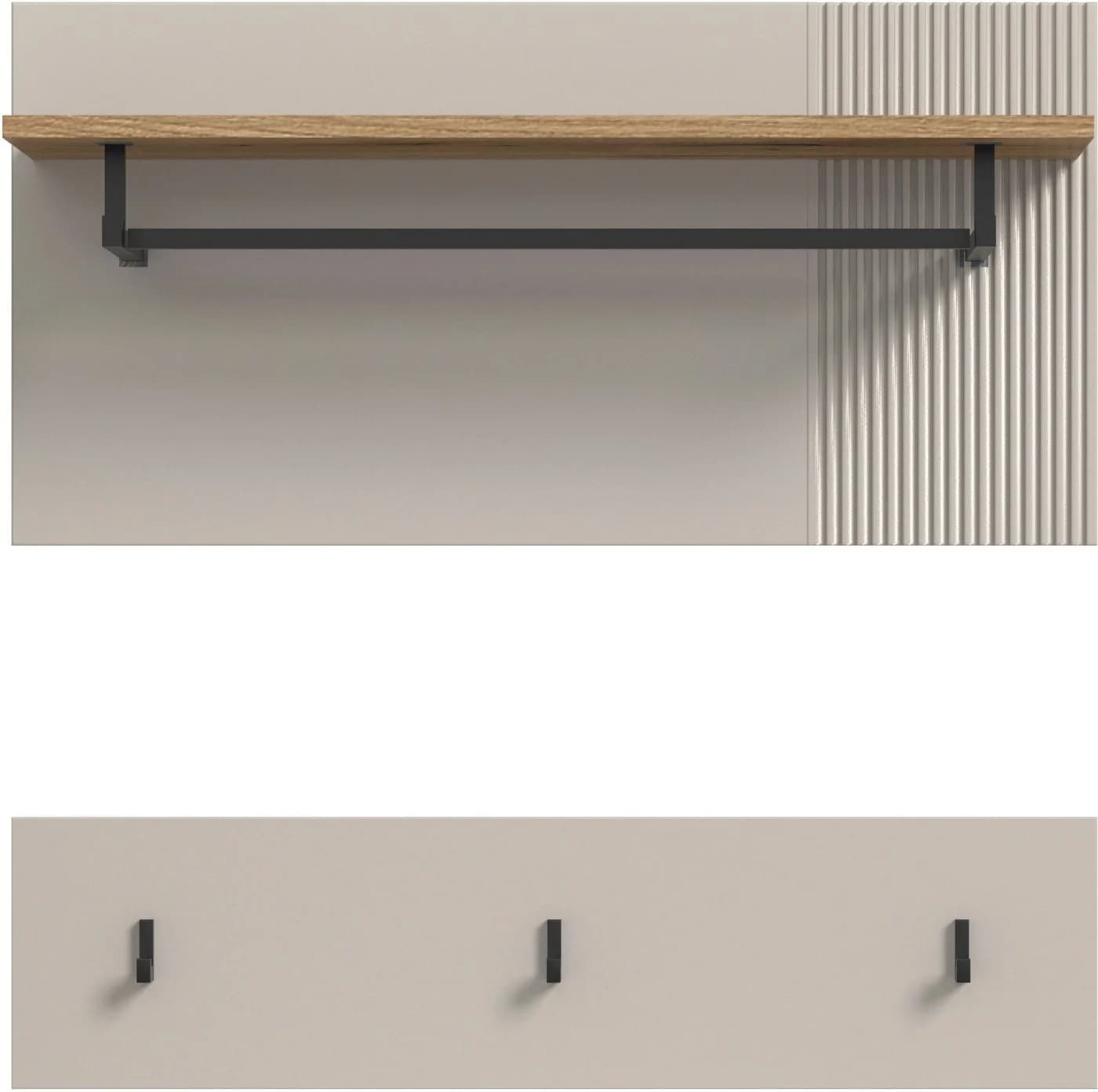 Inosign Garderobenpaneel EDIL 80cm Kaschmir Evoke Oak Nachbildung - Bild 4
