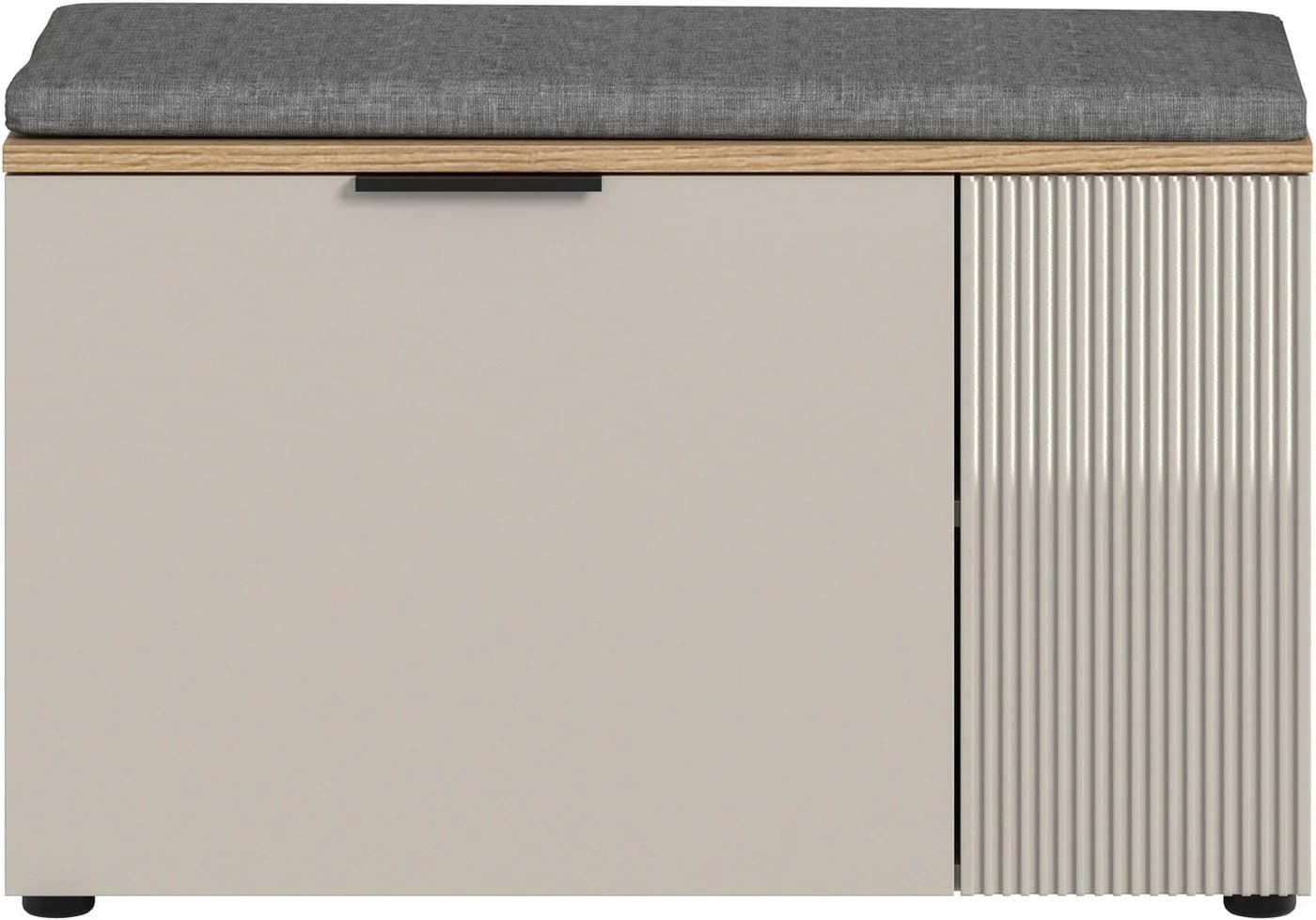 Sitzbank INOSIGN EDIL 80cm 2 Türen 4 Fächer Kaschmir - Bild 3