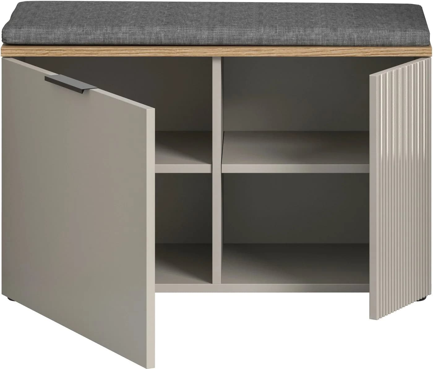 Sitzbank INOSIGN EDIL 80cm 2 Türen 4 Fächer Kaschmir - Bild 4