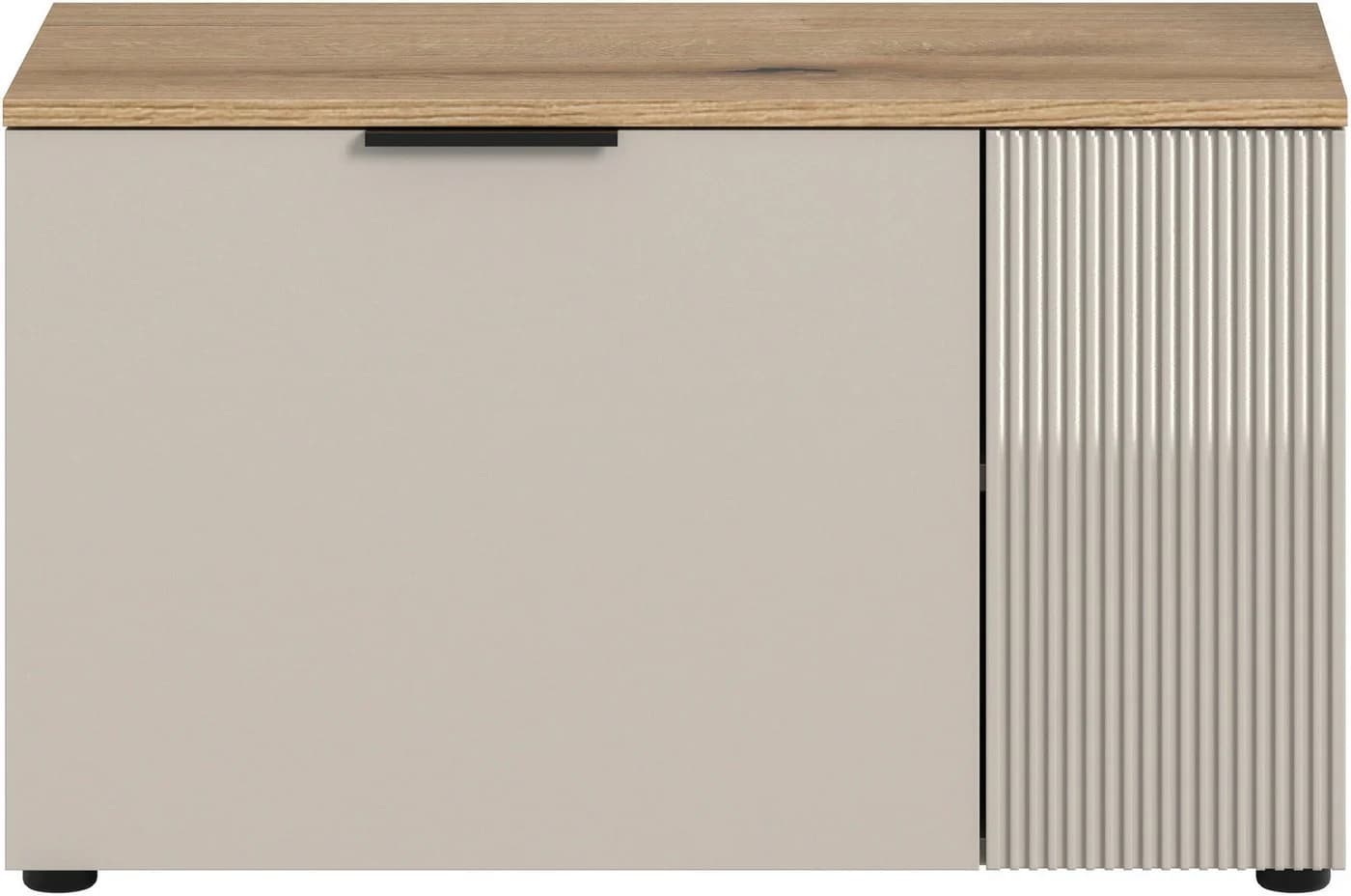 Sitzbank INOSIGN EDIL 80cm Breite 2 Türen 4 Fächer Kaschmir - Bild 3