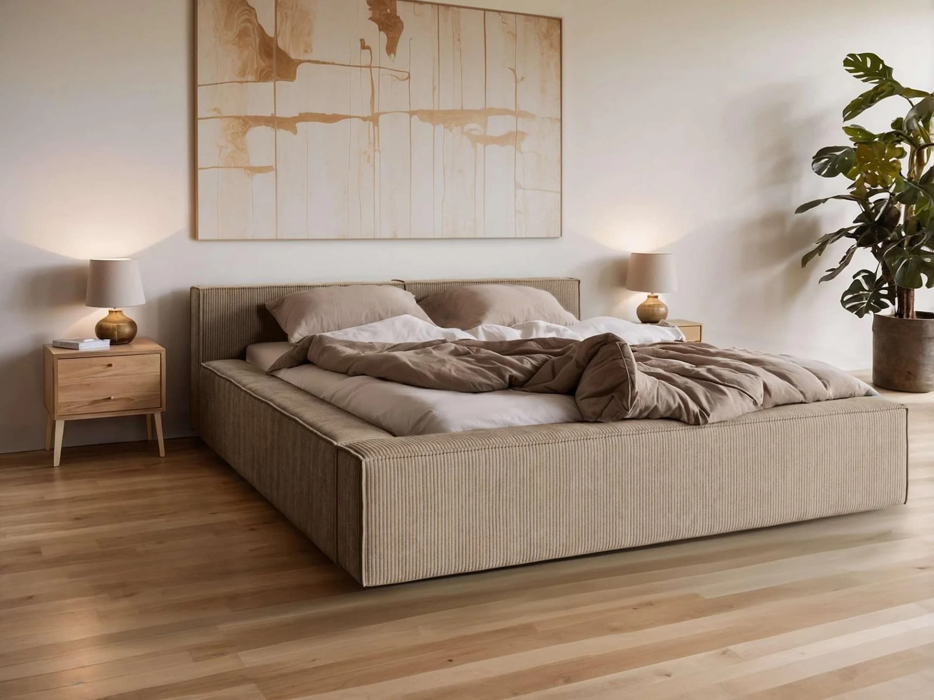 Polsterbett LAUREDA von Home Affaire mit Bettkasten und Kopfteil