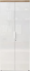Aktenschrank INOSIGN Easy B/H 81/193 cm Büroschrank Mehrzweckschrank Weiß Hochglanz Lack Eiche Cadiz Dekor Bild 3