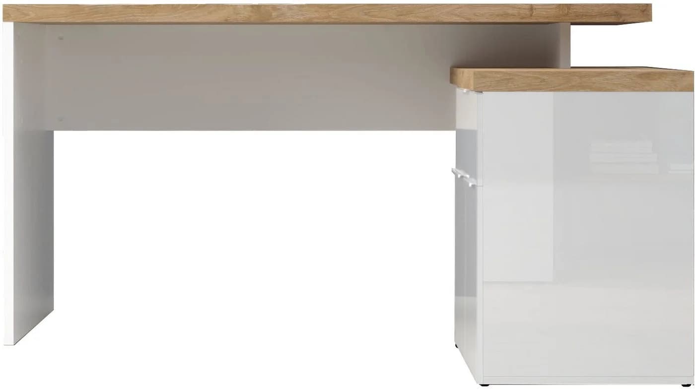 Eckschreibtisch INOSIGN Easy 38 mm Platte Eiche Cadiz Dekor