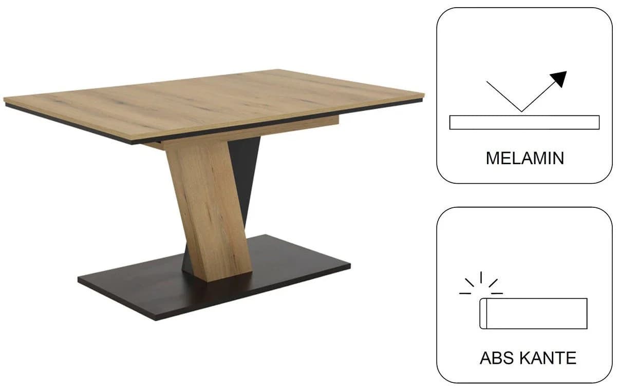 OTTO Home Essgruppe Altona Esstisch Ausziehbar 6 Stühle Beige - Bild 5
