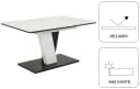 OTTO HOME Essgruppe Altona Ausziehbarer Tisch 6 Stühle Federkorb Microfaser Bild 4