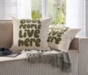 homsy by Ana Johnson Dekokissen Glamery 100 % Baumwolle 3D Stickerei Bild 2