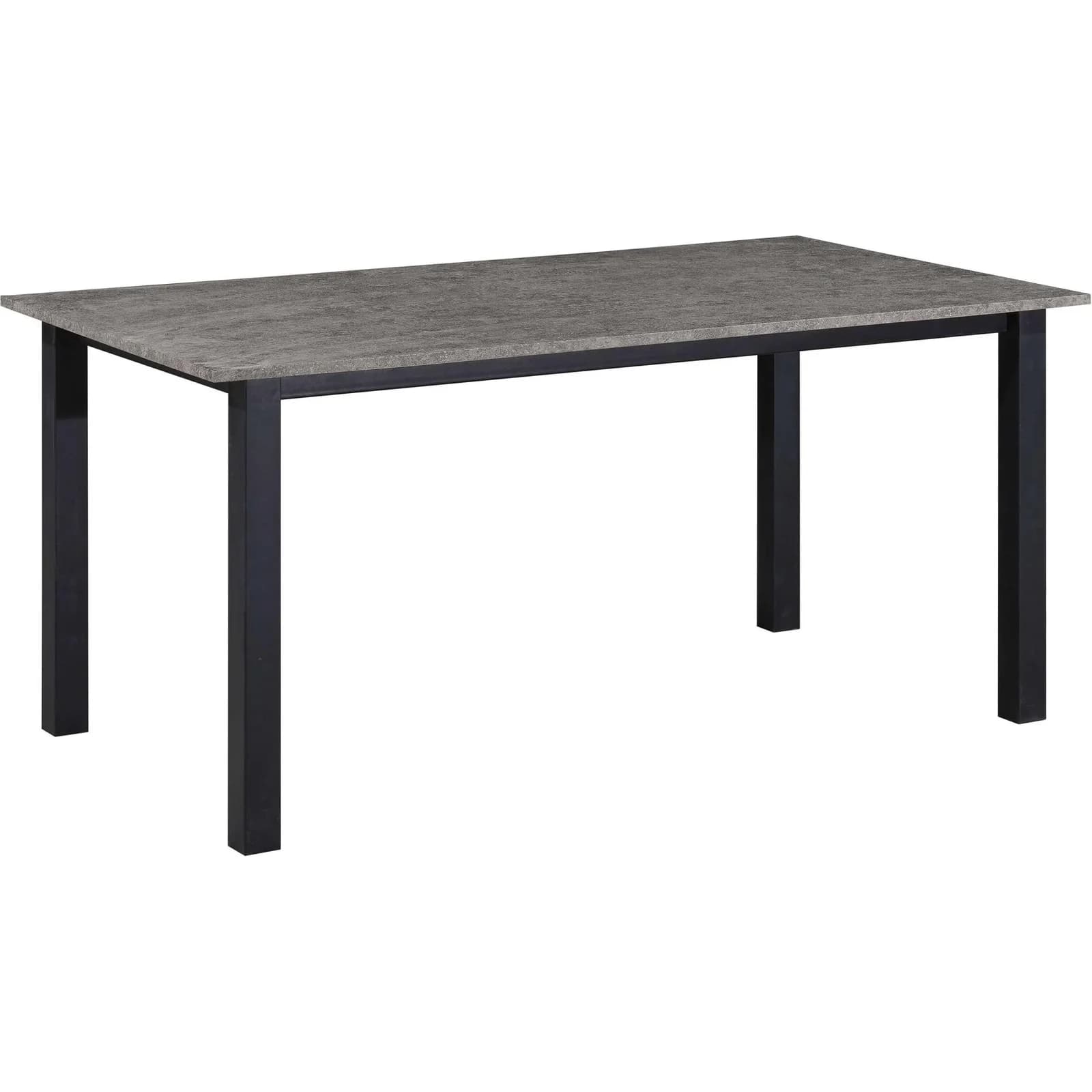 Esstisch OTTO HOME Babetta Zementoptik Schwarz Metallgestell