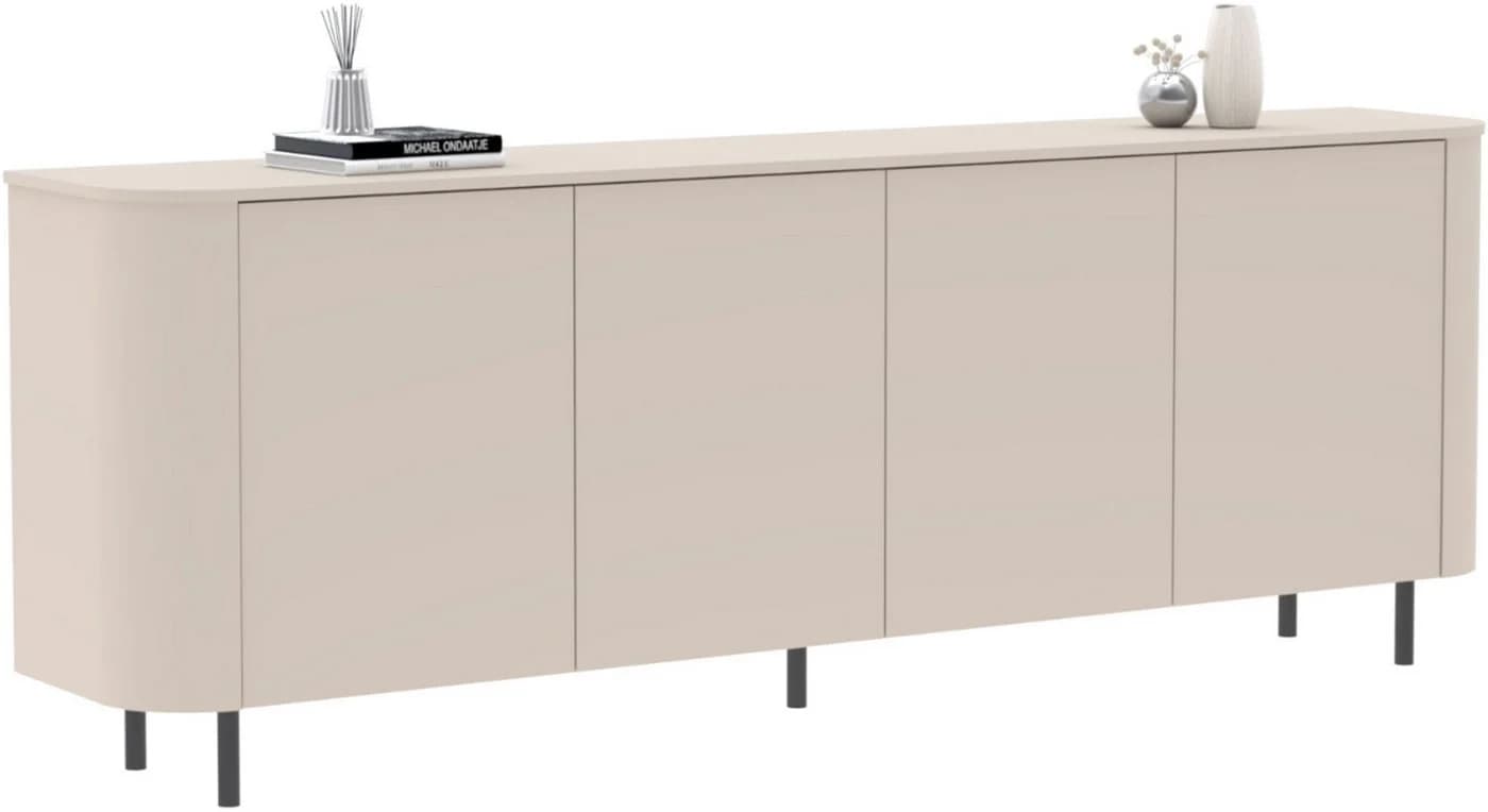 INOSIGN Sideboard Lido 231 cm Breite Cashmere Push-to-open - Bild 3