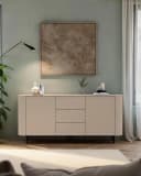 INOSIGN Sideboard Lido 181 cm breit, 2 Türen, 3 Schubkästen, Kommode, Stauraumschrank, Cashmere Bild 1