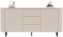 INOSIGN Sideboard Lido 181 cm breit, 2 Türen, 3 Schubkästen, Kommode, Stauraumschrank, Cashmere Bild 2