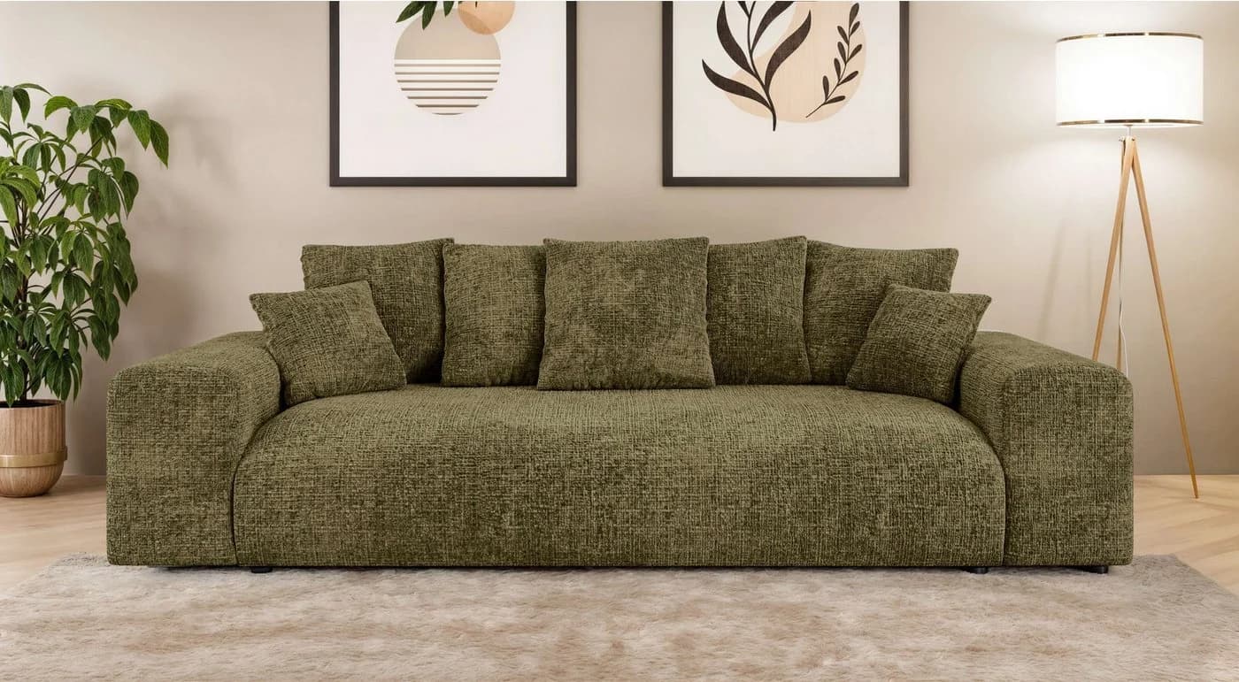 HOME AFFAIRE LAKESIDE 3-Sitzer Schlafsofa mit Bettkasten, Grün - Bild 5