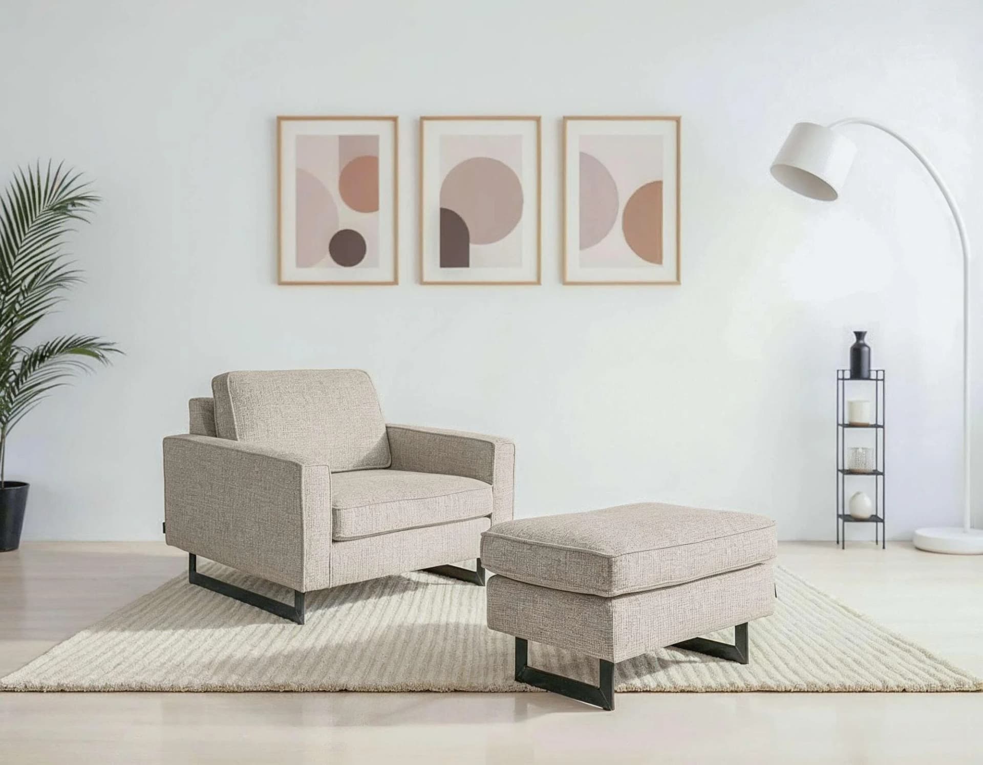 Loveseat und Sessel im Landhausstil