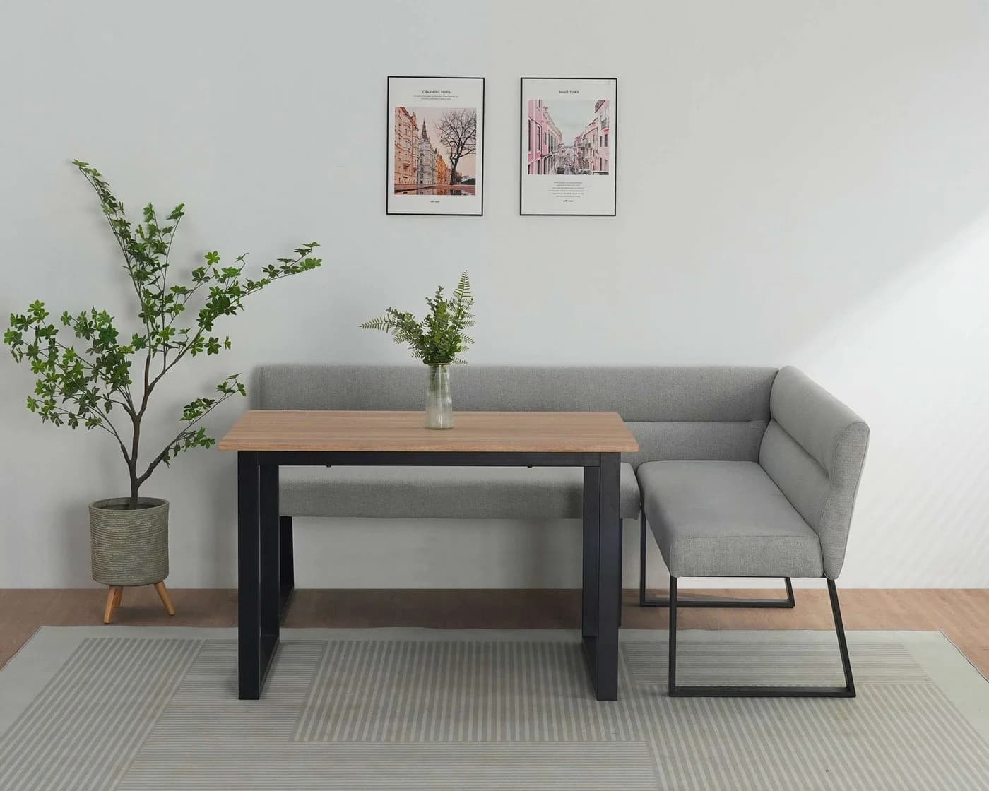 Essbank OTTO HOME Ivanna Hellgrau Schwarz