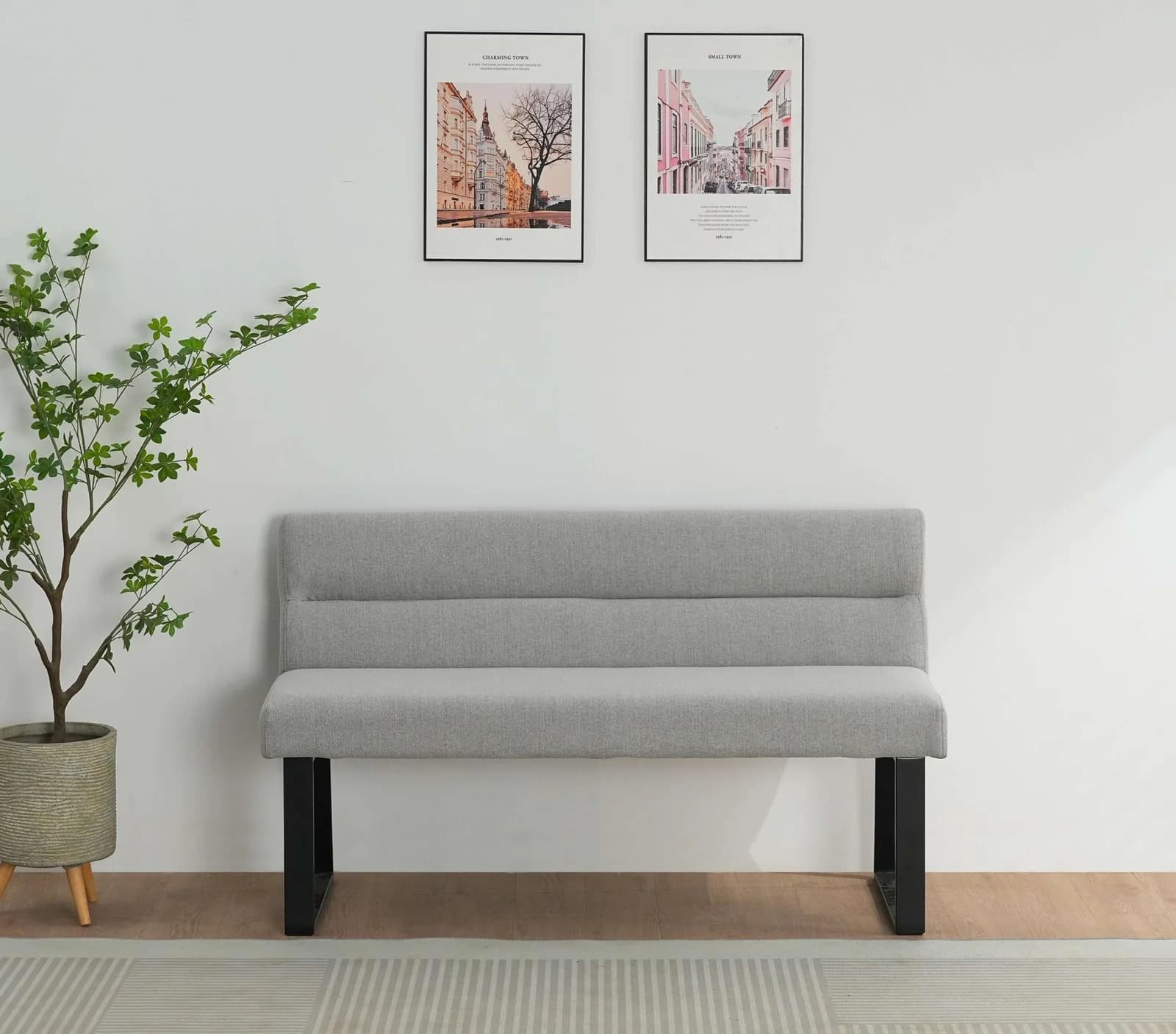 Essbank OTTO HOME Ivanna Hellgrau Schwarz