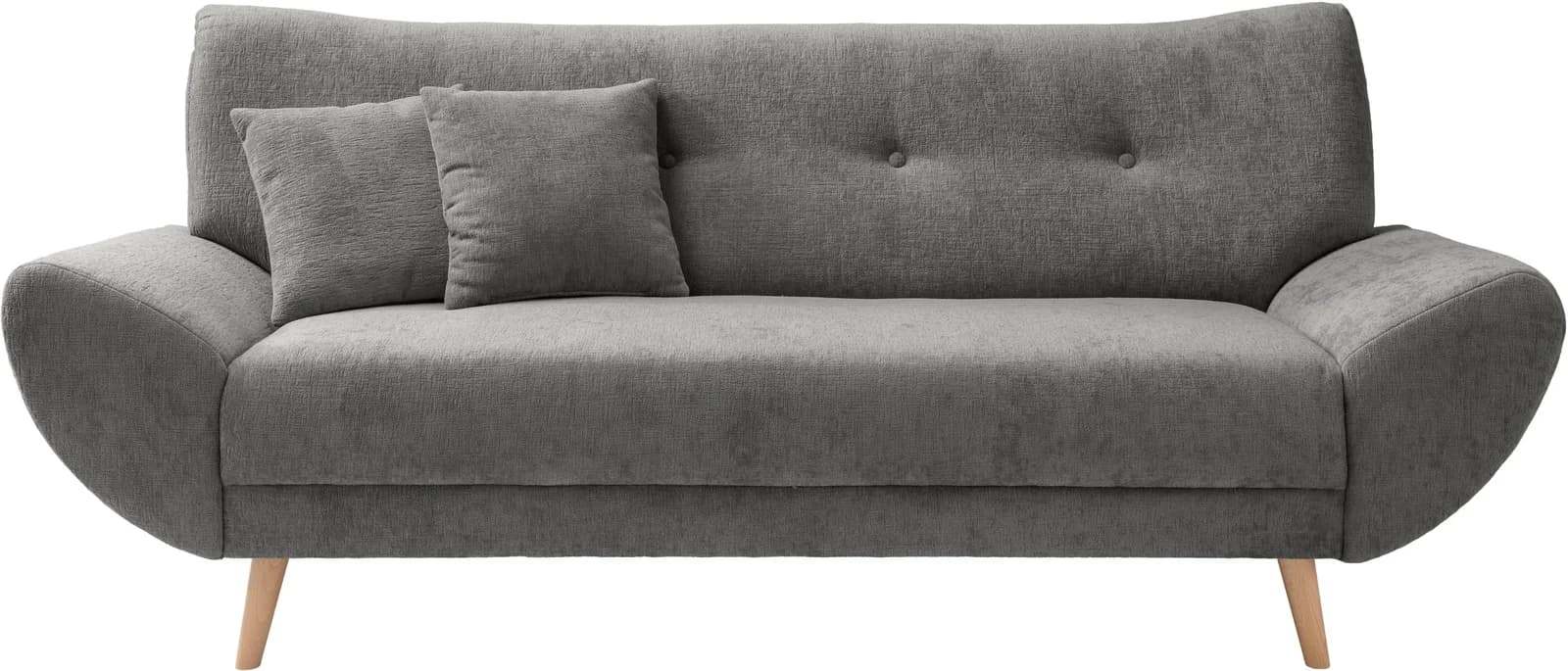 3-Sitzer Sofa HOME AFFAIRE Basta Graubraun