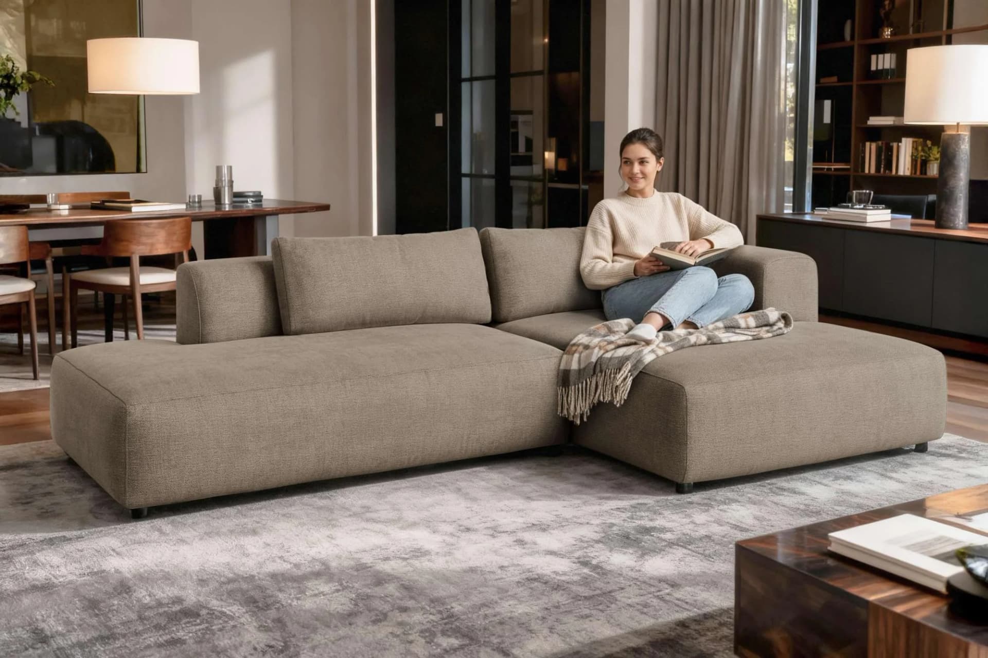 OTTO HOME Ecksofa TIARRA Design-Sofa mit Ottomane
