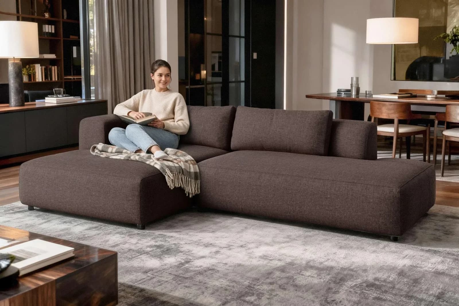 OTTO HOME Ecksofa TIARRA Design-Sofa mit Ottomane