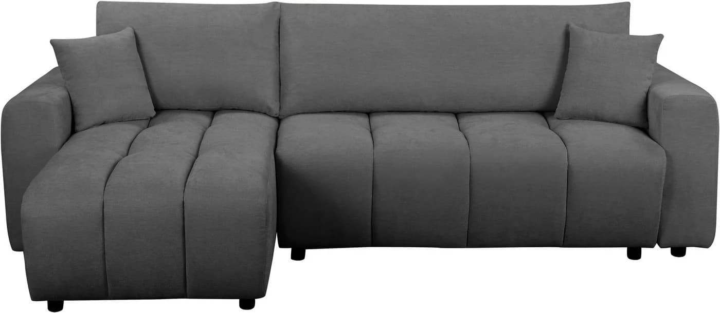 Ecksofa OTTO HOME "YLVAA L-Form, 241 cm - Schlafsofa" Anthrazit Boxspring