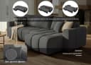 Ecksofa OTTO HOME "YLVAA L-Form, 241 cm - Schlafsofa" Anthrazit Boxspring Bild 3