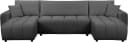 OTTO HOME Wohnlandschaft YLVAA U-Form Schlafsofa Anthrazit Boxspring Bild 1