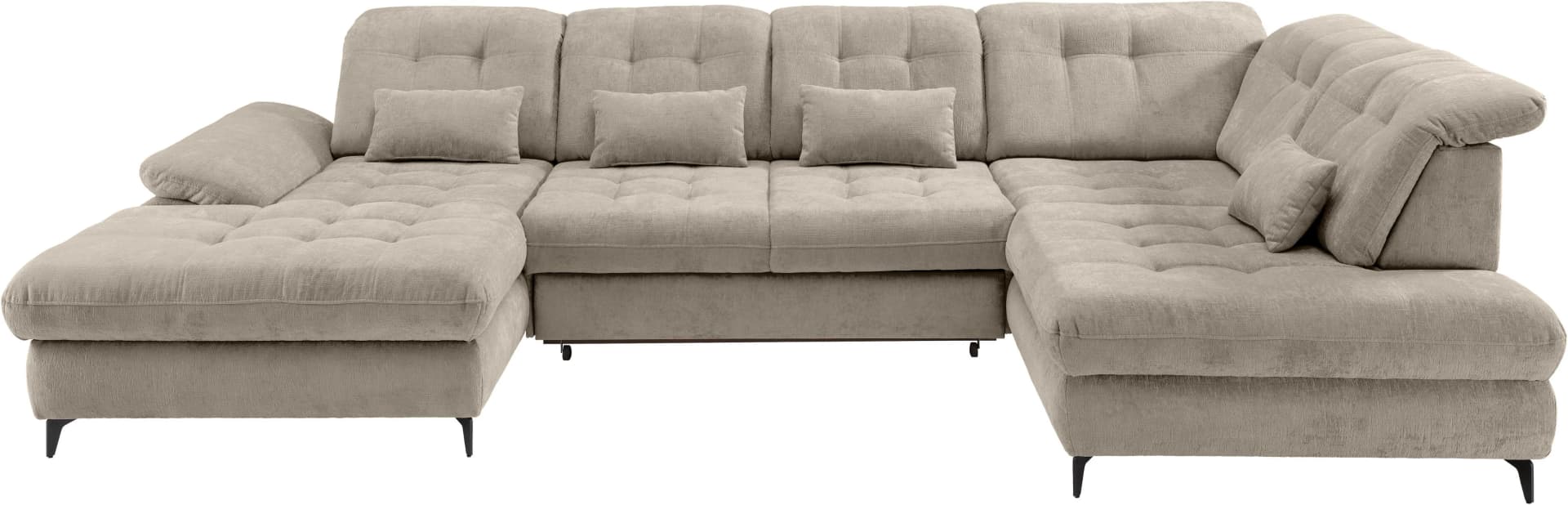 Wohnlandschaft HOME AFFAIRE Delphino Taupe